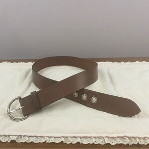 Coach Brown Leather Belt Women’s Sz Small Western Cowboy Minimalist Casual